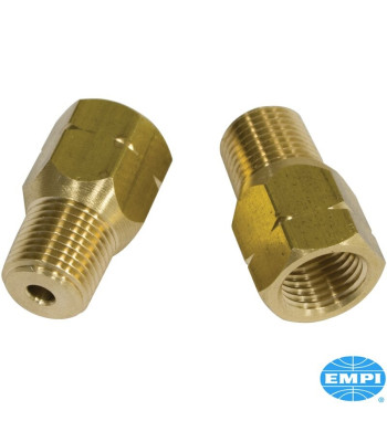 Zestaw montażowy przewodu hamulcowego, męski 1/8" NPT do żeńskiego 10 mm x 1,0, rozszerzony bąbel, 2 sztuki
